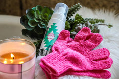 Desert Bronze Exfoliator Mitts