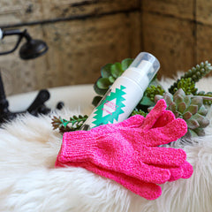 Desert Bronze Exfoliator Mitts