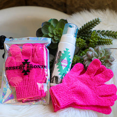 Desert Bronze Exfoliator Mitts