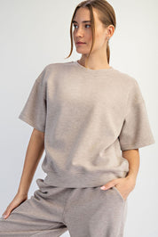 Heather Taupe Modal Scuba Lounge Set