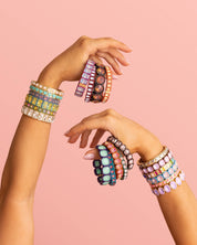 Enamel Stretch Bracelet - MULTIPLE COLORS & STYLES