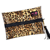 Lady Leopard Clear Top Makeup Junkie Bag