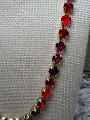 30" Rhinestone Linked Necklaces - 3 COLORS