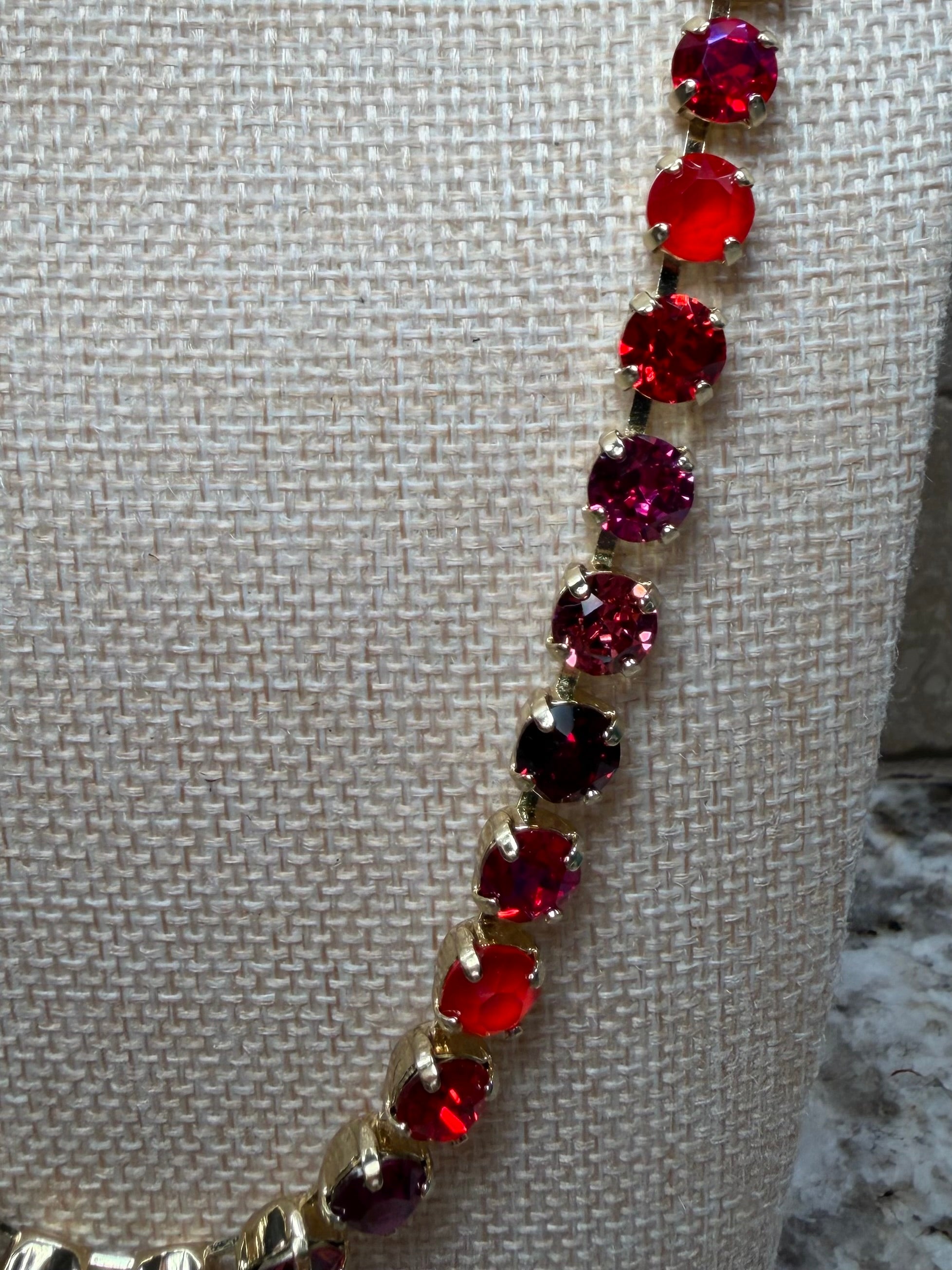 30" Rhinestone Linked Necklaces - 3 COLORS