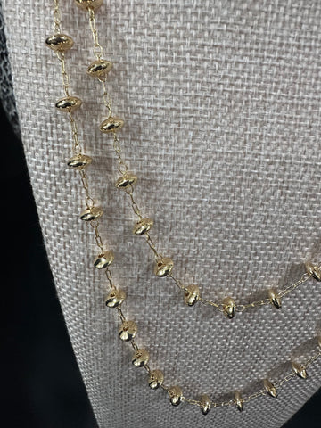Flat Bead Chain Necklace