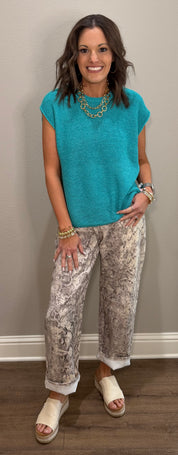 Snake Printed Pants