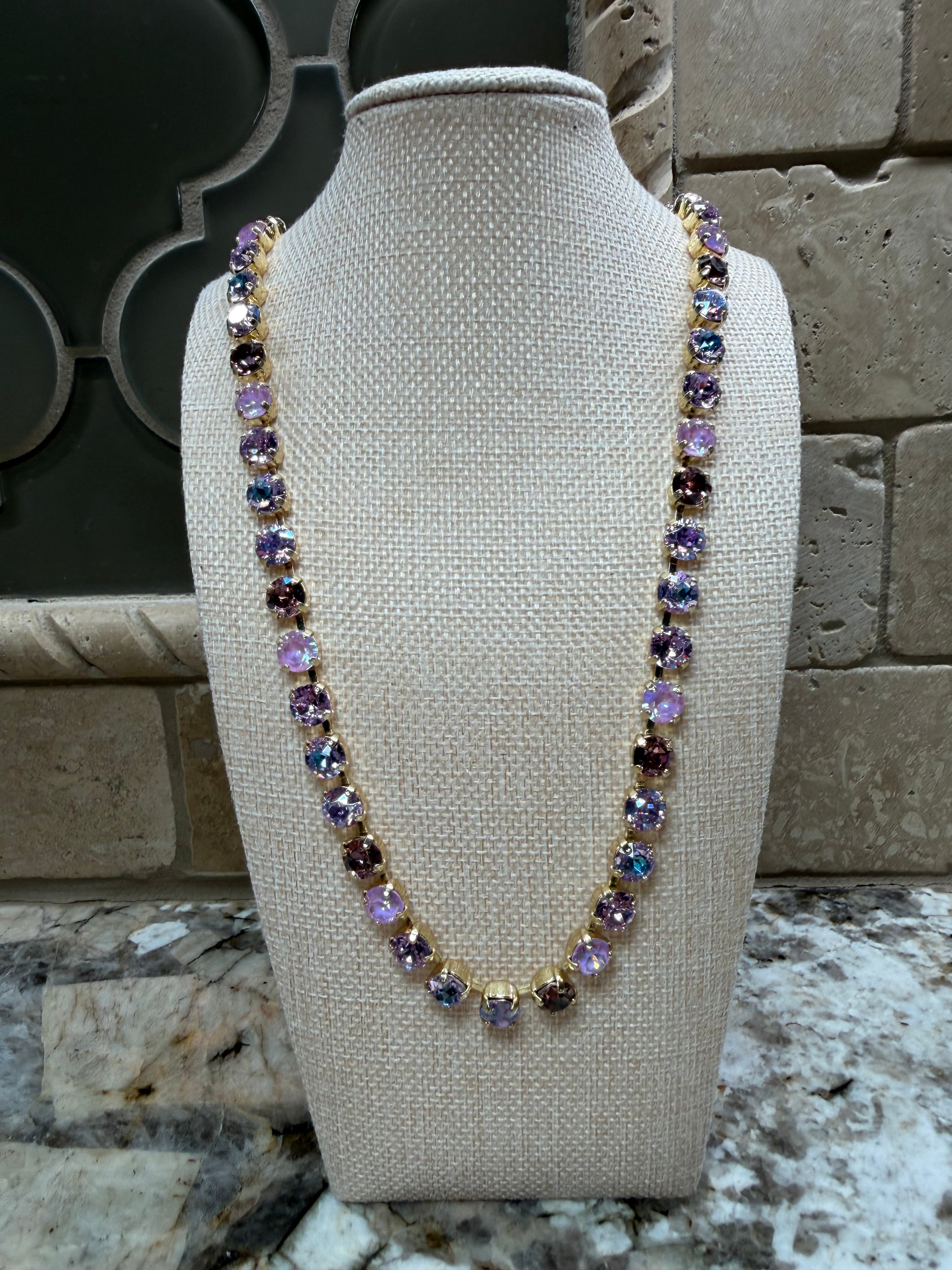 30" Rhinestone Linked Necklaces - 3 COLORS