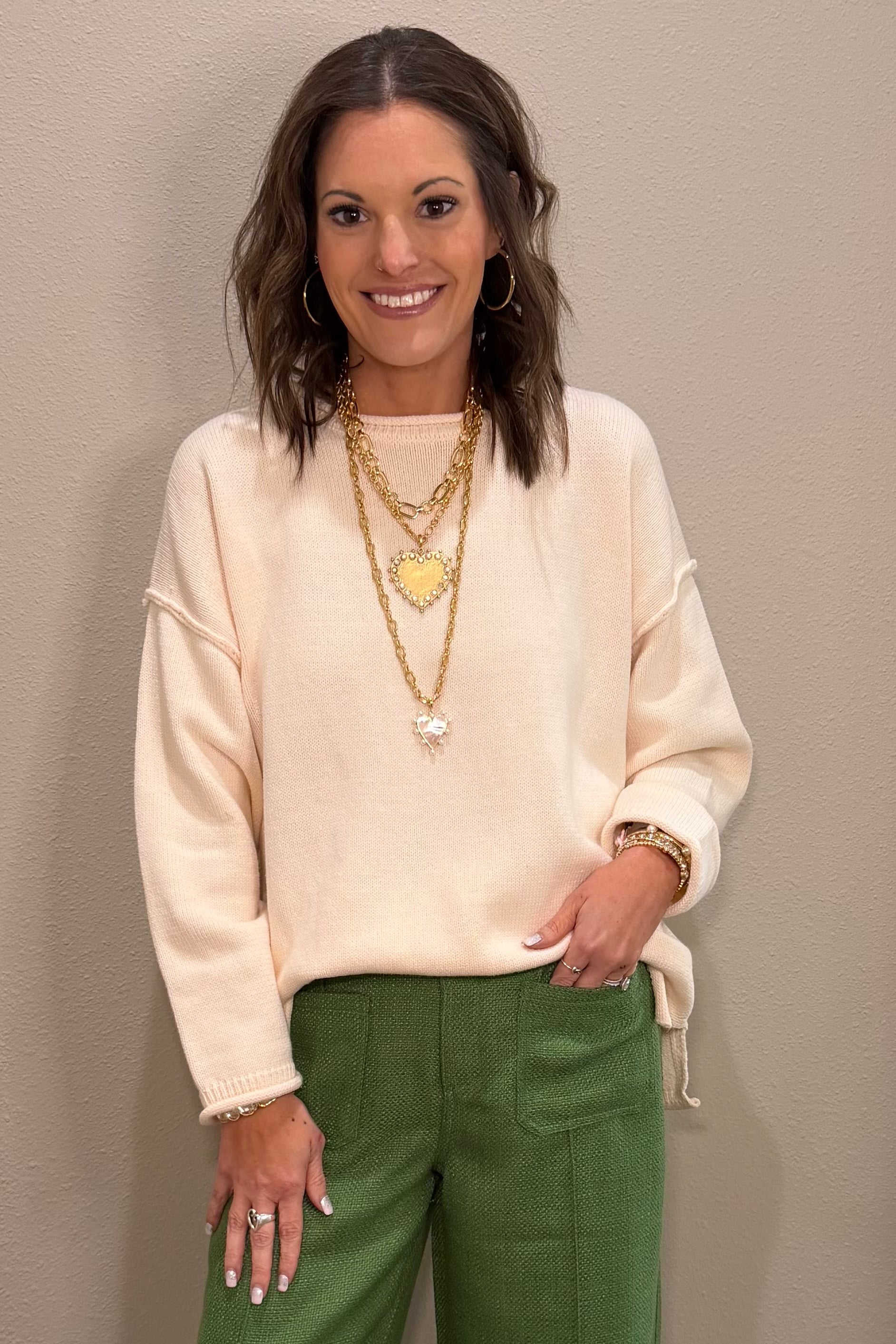  Rolled Hem Details - 2 COLORS
