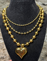Gold Double Chain Necklace