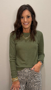 Baby Waffle Knit Long Sleeve Basic - 5 COLORS!