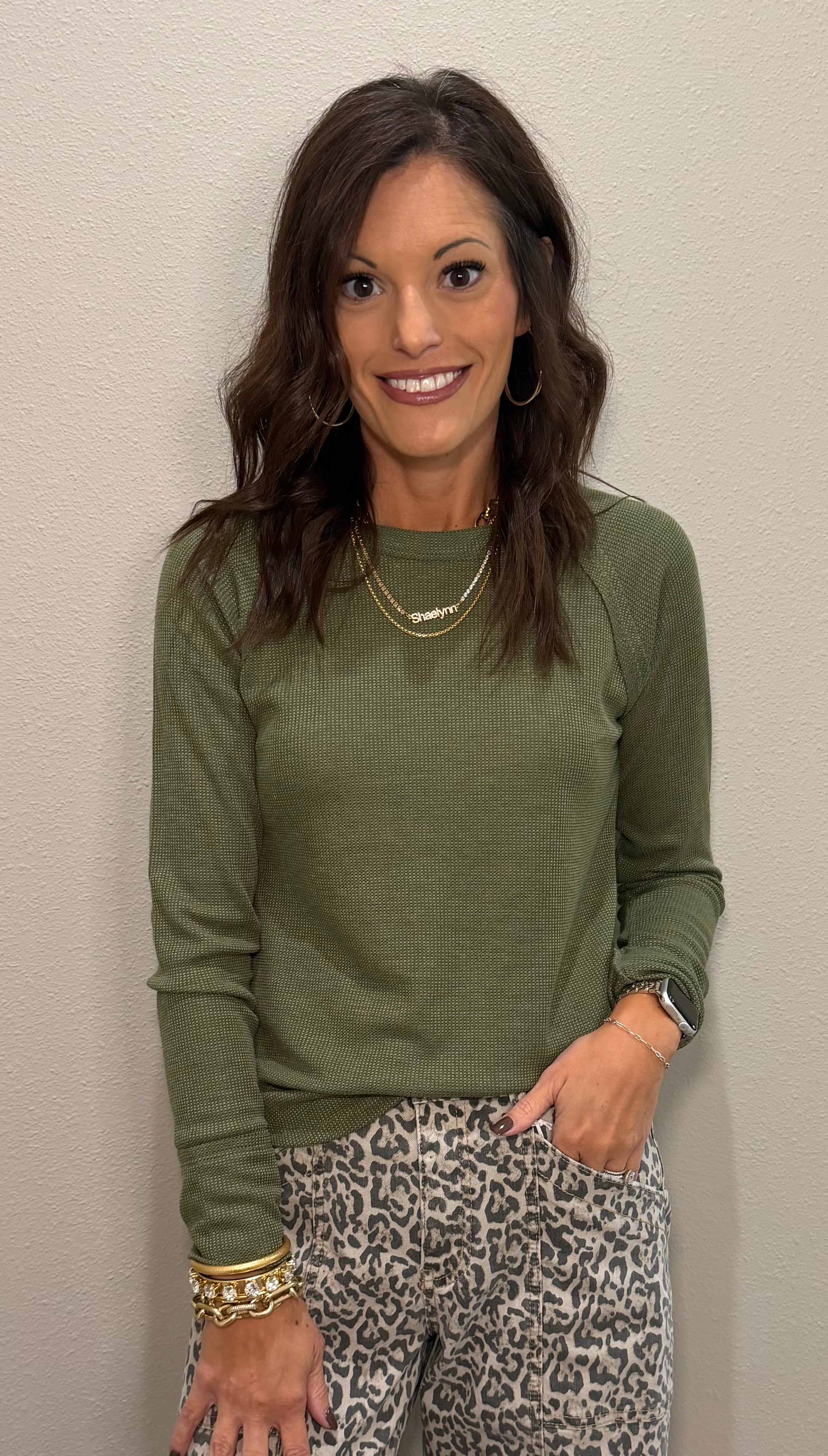 Baby Waffle Knit Long Sleeve Basic - 5 COLORS!