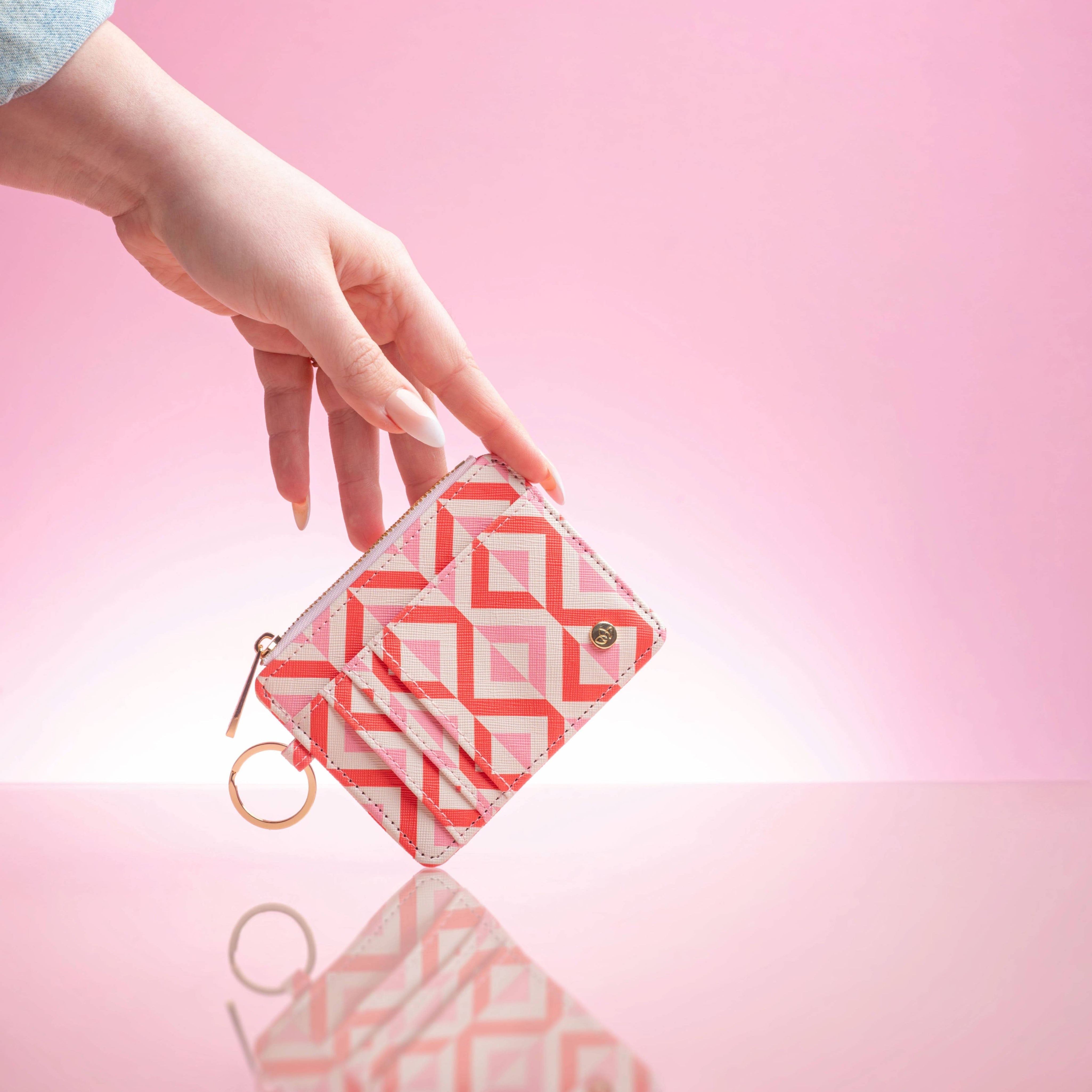 Houndstooth Card Wallet