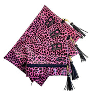 Pink Patent Leopard Makeup Junkie Bag