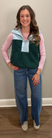 Lt. Blue & Green Vest