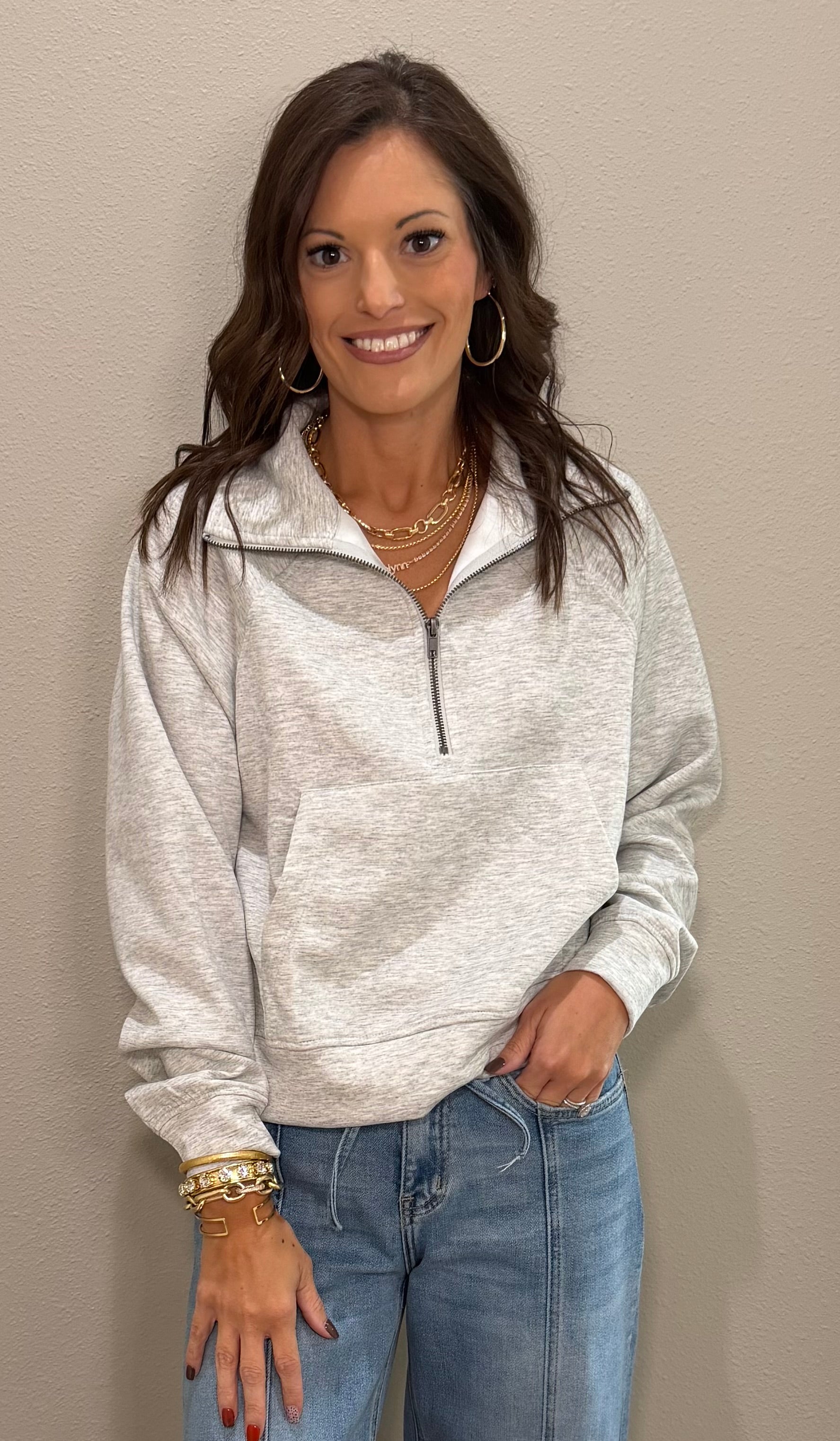 Scuba 1/2 Zip Pullover w/ Kangaroo Pocket -5 COLORS