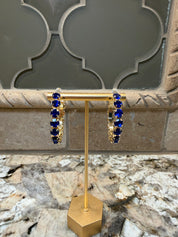 Rhinestone Hoop Earrings