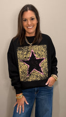 Leopard Star Sweatshirt