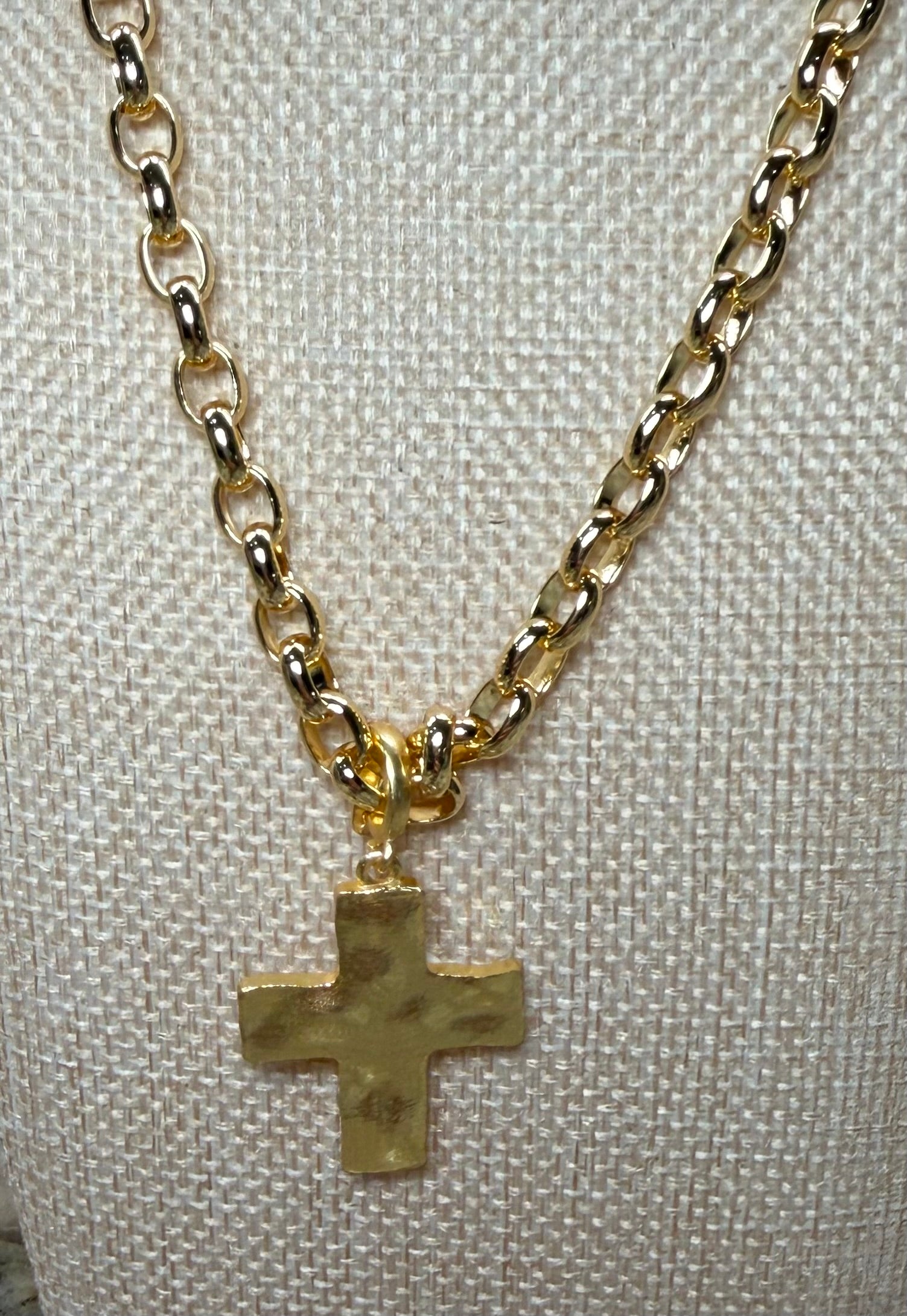 Gold Cross Charms - 2 SIZES