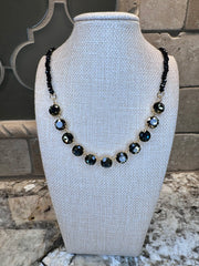 Crystal Necklaces w/ Beaded Accents - 7 Colors