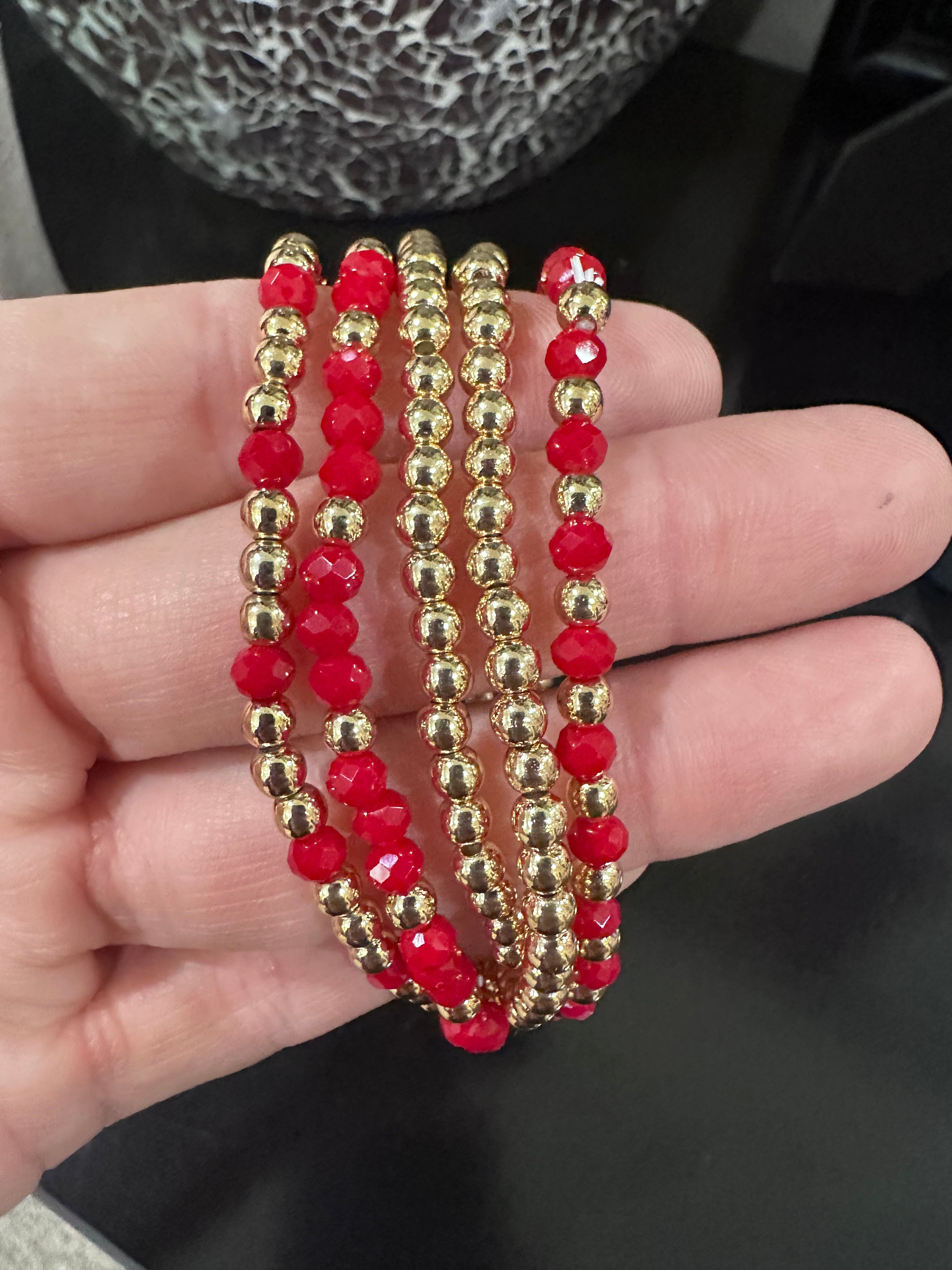 Beaded Bracelet Sets - several color options