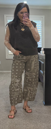Ash Mocha Sleeveless Knitted Sweater Vest