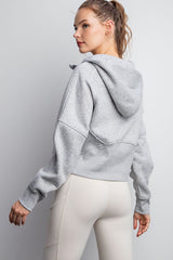 French Terry 1/4 Zip Hoodie - 2 COLORS