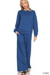 Scuba Crewneck Lounge Set - 2 COLORS