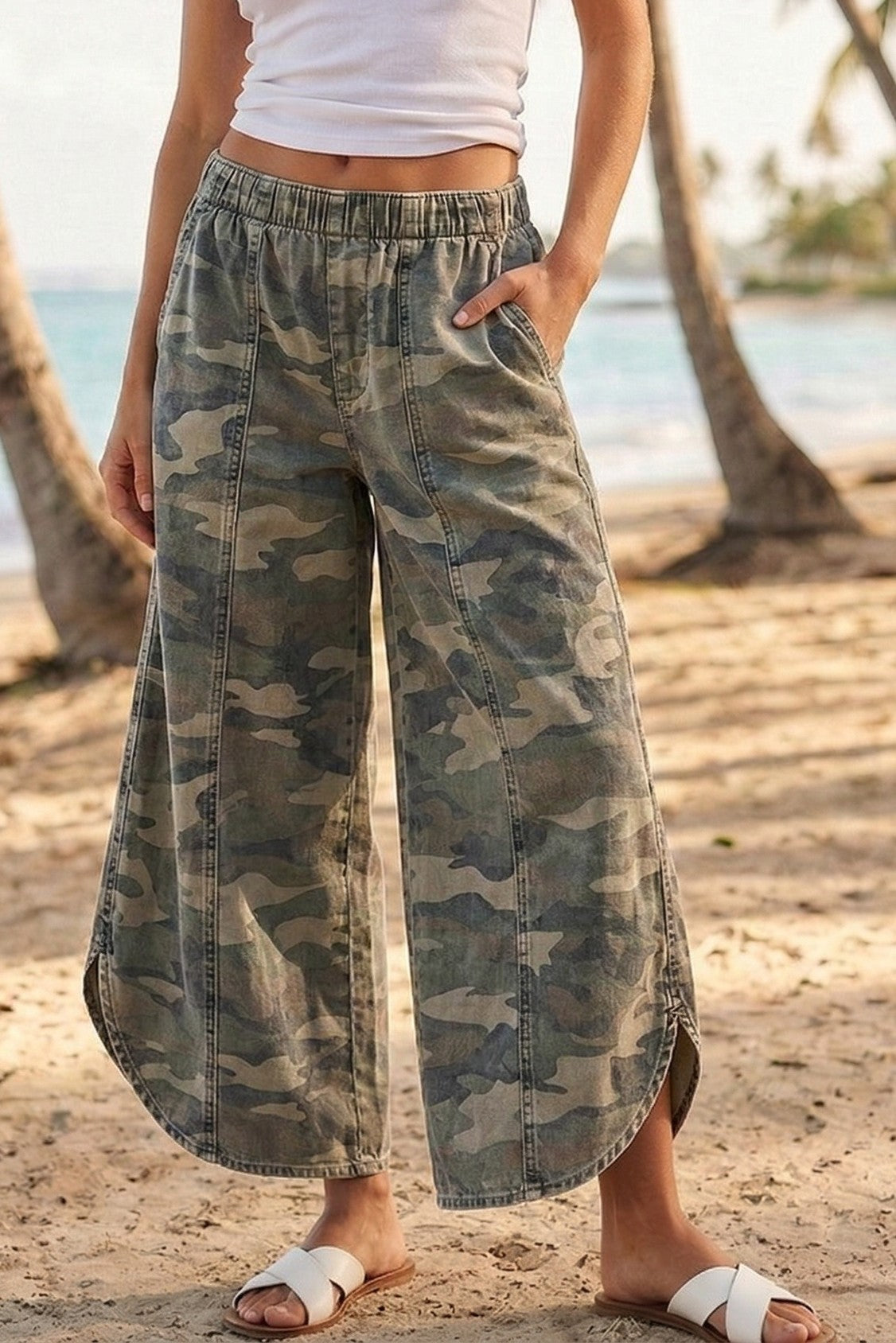 Camo Scoop Bottom Pant