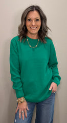 Round Neck Basic Knit Sweater - 3 COLORS