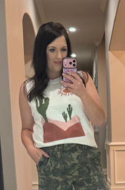 Cactus Lightweight Sweater Vest