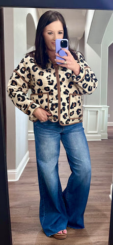 Leopard Quilted Jacket