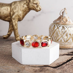 Statement Stretch Gemstone Bracelet - 6 COLOR WAYS