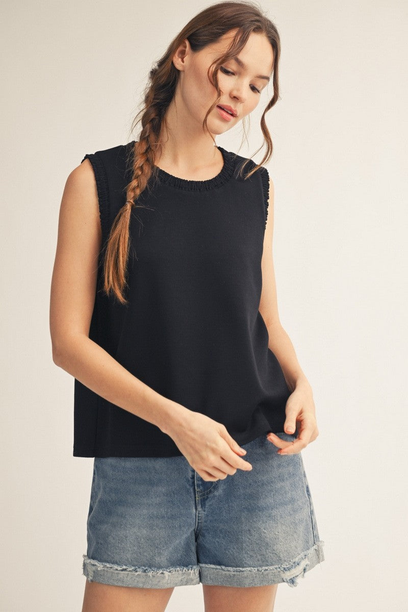 Smocked Edge Luxe Tank Tops - 3 COLORS!