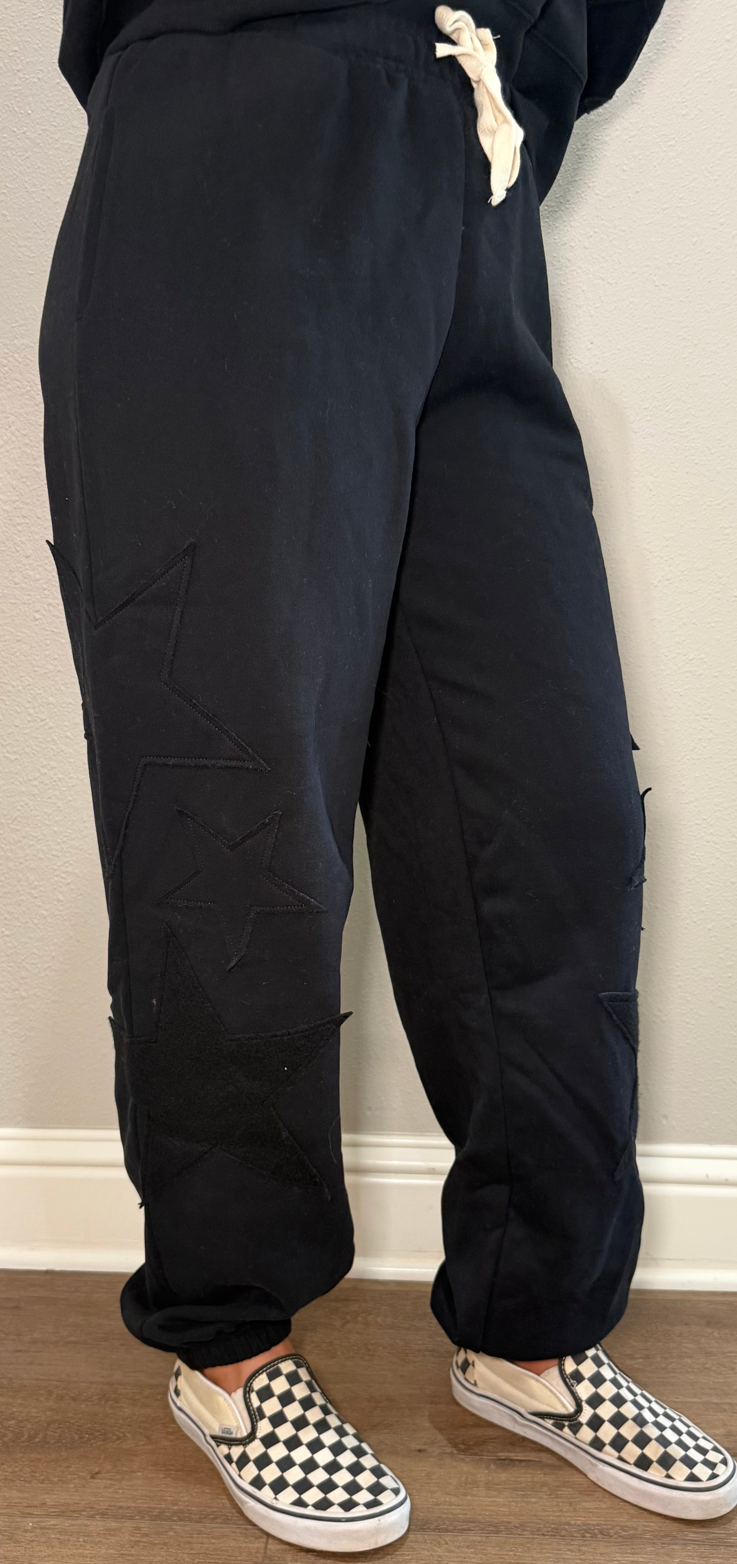 Black Stars Sweat Jogger Set