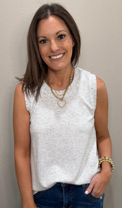 Smocked Edge Luxe Tank Tops - 3 COLORS!