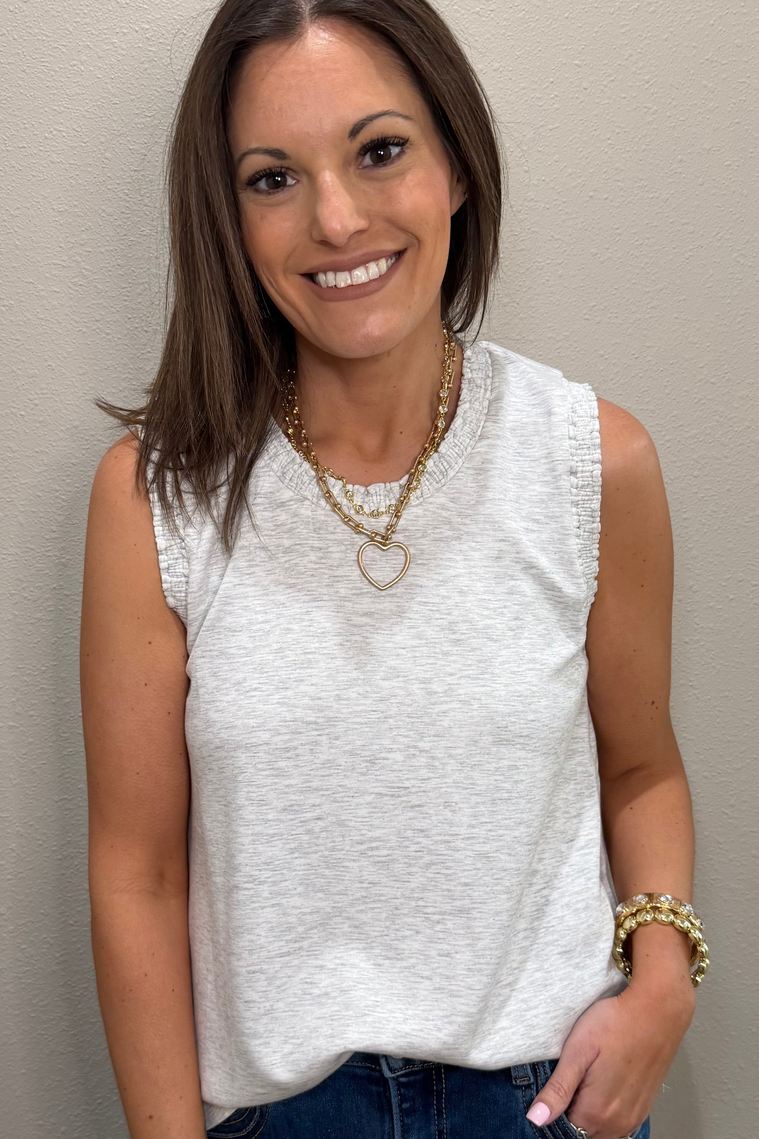 Smocked Edge Luxe Tank Tops - 3 COLORS!