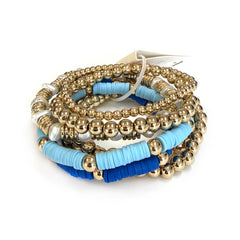 Pearl Mixed Beaded Bracelet Sets - 2 COLORS