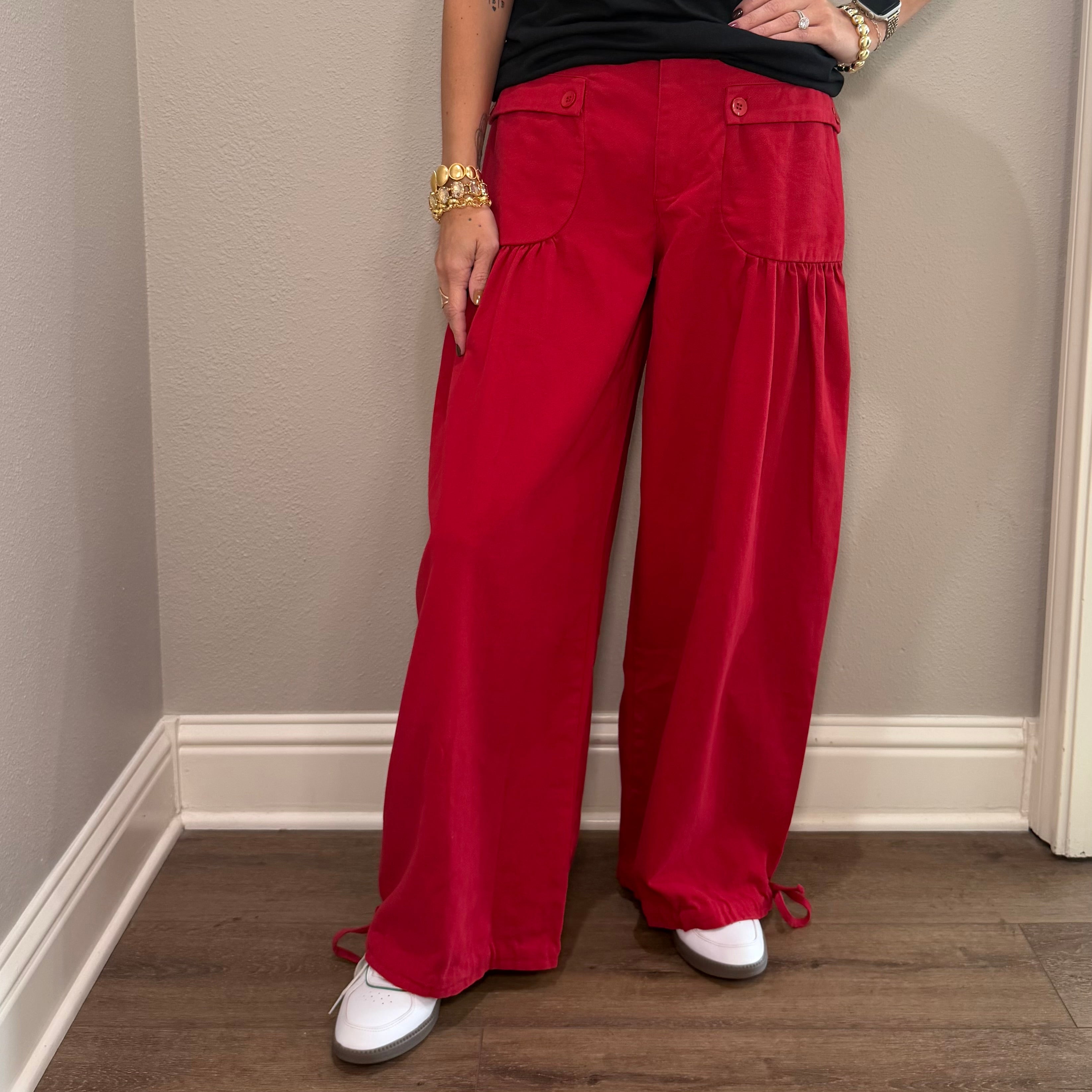 Red Bubble Pants