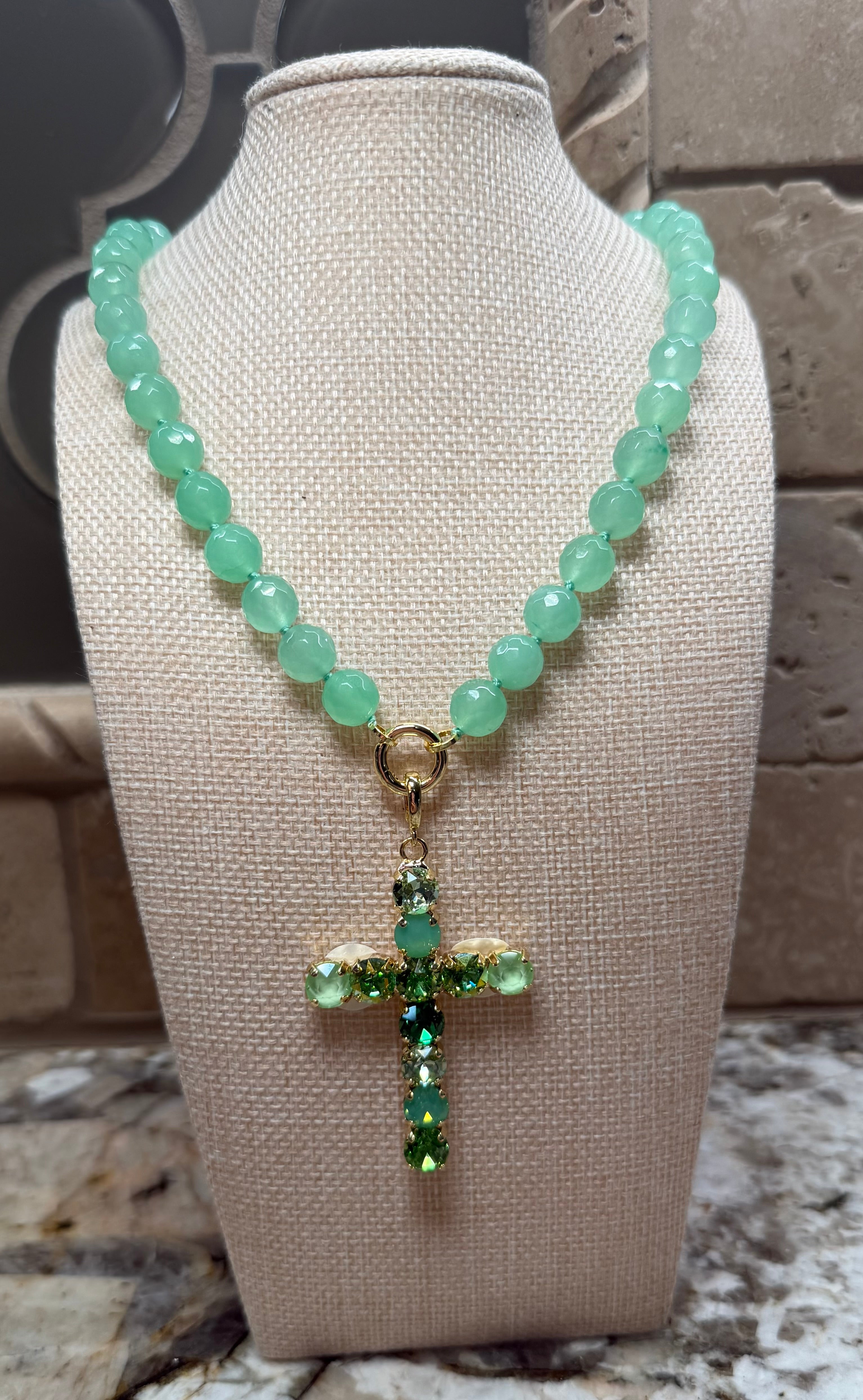 Crystal Cross Charm - 7 COLOR WAYS