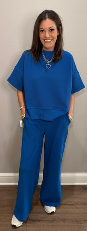 Ribbed Short Sleeve Lounge Set - 6 COLORS!