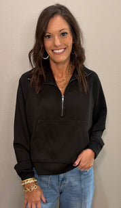 Scuba 1/2 Zip Pullover w/ Kangaroo Pocket -5 COLORS
