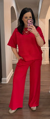 Ribbed Short Sleeve Lounge Set - 6 COLORS!