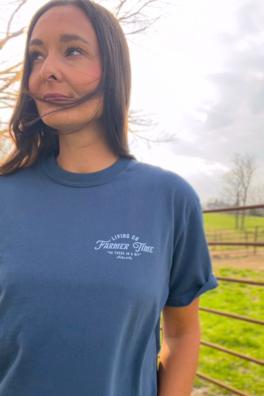 Living On Farmer Time T-Shirt