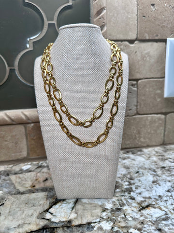 Gold Chain Necklace w/ Magnetic Closure - STYLE 6