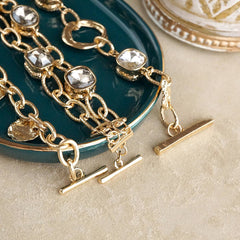 Statement Chain Bracelets with Crystals