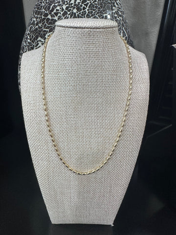 Gold Rice Beaded Necklace