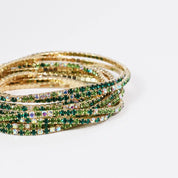 Greens Crystal Bracelet Set