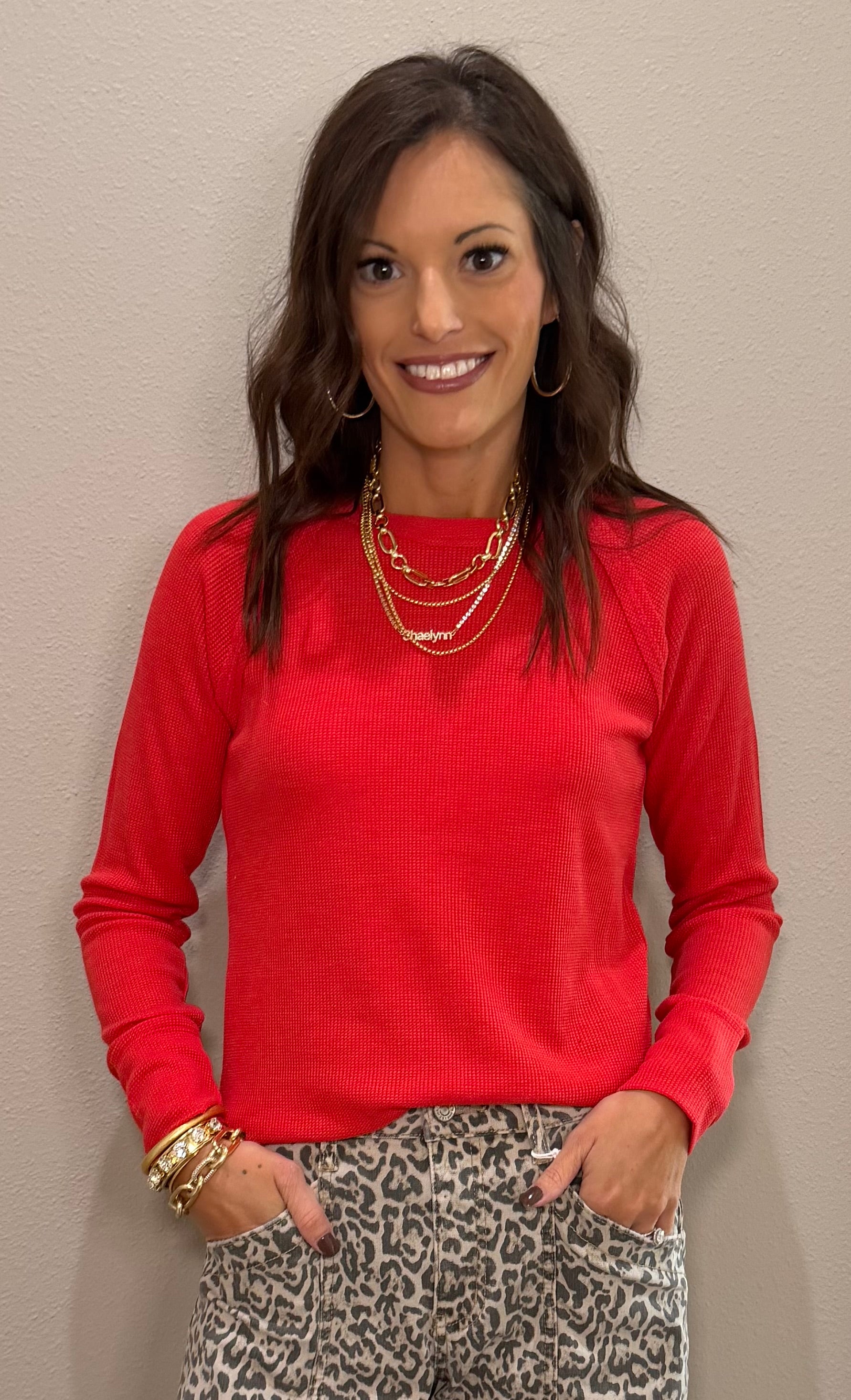 Baby Waffle Knit Long Sleeve Basic - 5 COLORS!