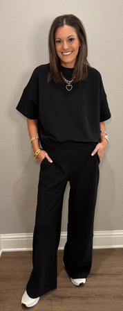 Ribbed Short Sleeve Lounge Set - 6 COLORS!