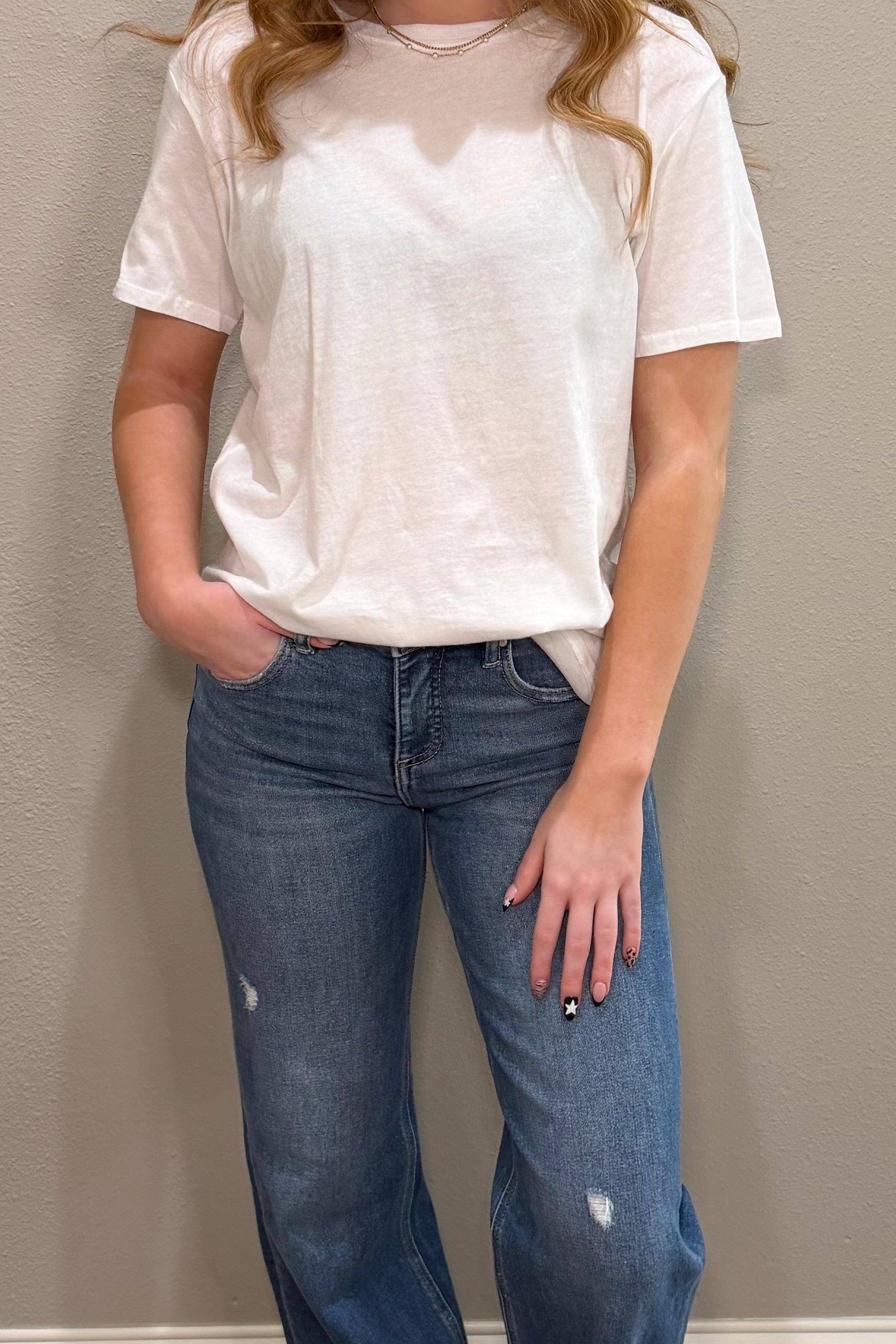 Basic Cotton Short Sleeve Boyfriend Tee - 9 COLORS